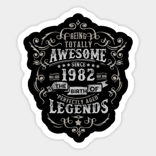 Vintage 1982 The Birth of Legends Being Totally Sticker